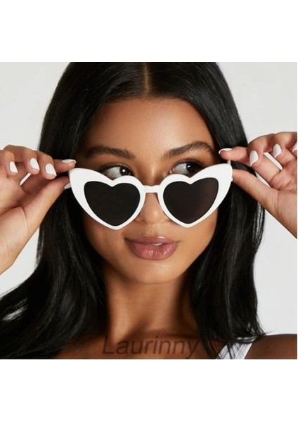 Beyaz Renk Kalp Şekilli Parti Gözlüğü fırsatları
