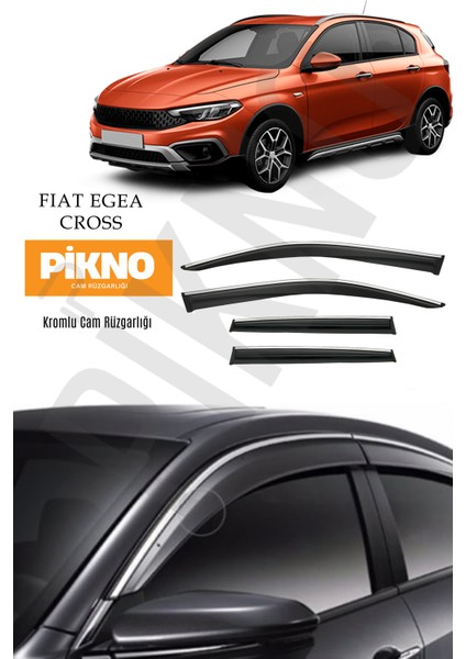 Fiat Egea Kromlu Cam Rüzgarlığı 4'lü