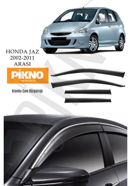 Honda Jazz 2002-2011 Arası Kromlu Cam Rüzgarlığı 4'lü