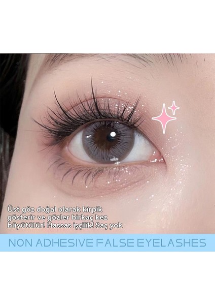 Büyük Kapasiteli Doğal Kalın Kendinden Yapışkanlı Yapışkanlı Trilogy 10 Sıra Kirpik (Yurt Dışından) modelleri