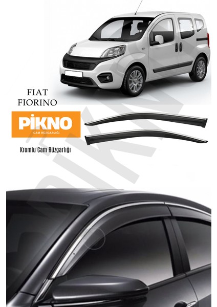Fiat Fiorino Kromlu Cam Rüzgarlığı 2'li