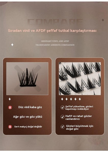 Gül Tutkal Ücretsiz Büyük Kapasiteli Doğal Simülasyon Kedi 10 Sıra Sahte Kirpik (Yurt Dışından)