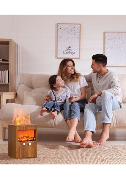 Humidifier Aroma 3 Boyutlu Şömine Görünüm Xl Ultrasonik Hava Nemlendirici 3 lt