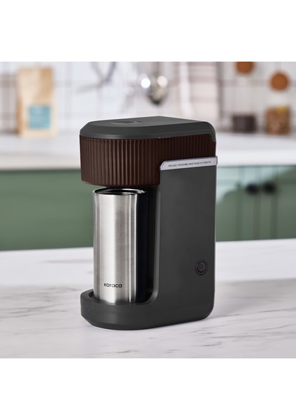 Mono Black Filtre Kahve Makinesi Walnut Brown