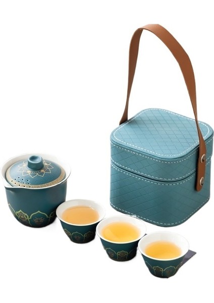 Seyahat Çay Seti Küçük Set Çay Kasesi Çay Fincanı Kung Fu Çay Seti (Yurt Dışından)