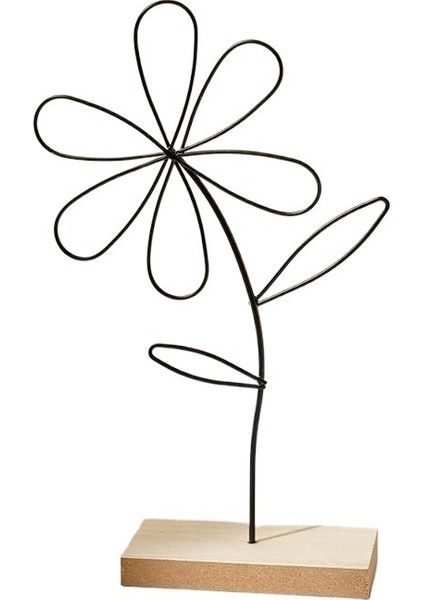 Hafif Lüks Metal El Sanatları Dekorasyon Demir Süsler - Altı Demir Çiçek Süsleri Yükseklik 25,5 Cm, Uzunluk 16,5 Cm, Genişlik 6 cm (Yurt Dışından)