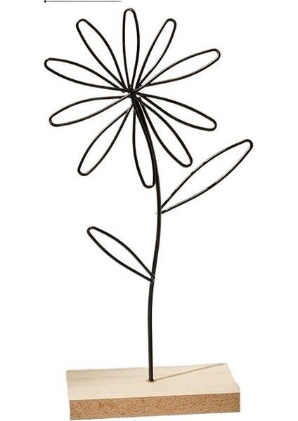 Metal El Sanatları Yaratıcı Ev Oturma Odası Giriş Dekorasyonu Demir Sanatı - On Demir Çiçek Süsü Yükseklik 25,5 Cm, Uzunluk 14,5 Cm, 6 cm (Yurt Dışından)