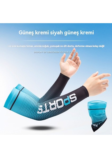 Hava Yaz Uv Geçirmez Açık Spor Bisiklet Kol Maskesi (Yurt Dışından)