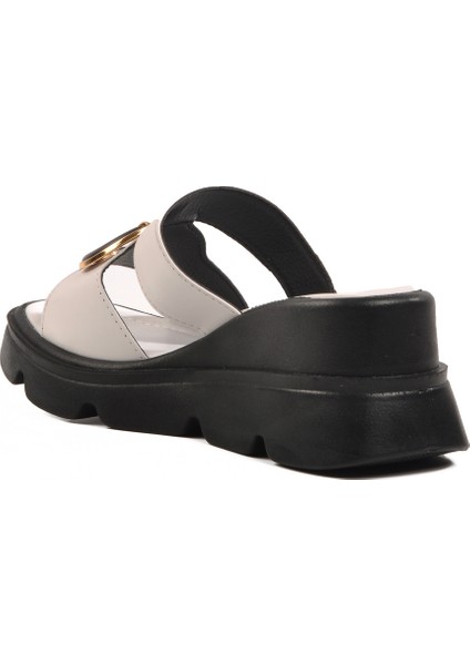 Yüksek Taban Beyaz Kadın Terlik fırsatları