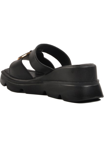 Yüksek Taban Siyah Kadın Terlik fırsatları