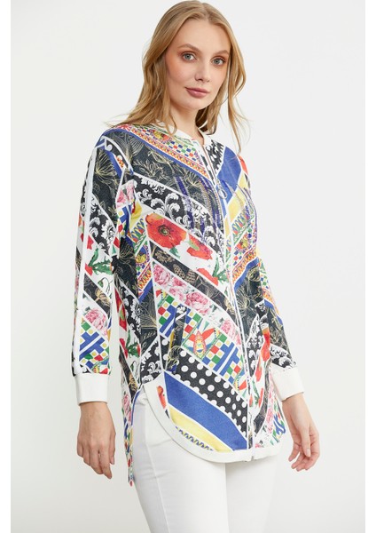 Çok Renkli Taş Detaylı Takım - Saks modelleri