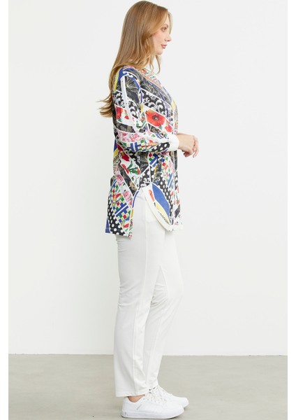 Çok Renkli Taş Detaylı Takım - Saks fırsatları