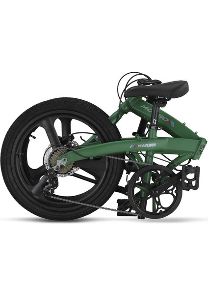 MARINE-20-HYD-7V Katlanır Bisiklet 310H 20 Jant 7 Vites Mat Race Green