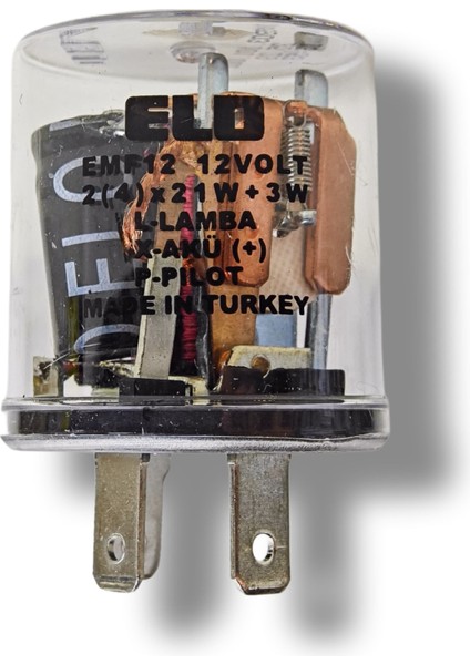 Elo Flaşör 3 Terminal Elektromekanik Universal 12 Volt modelleri