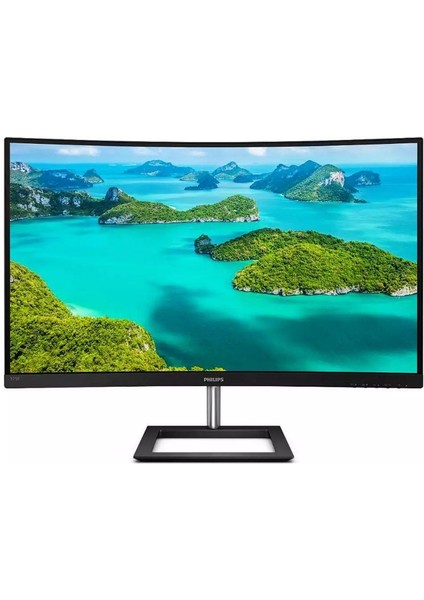 31.5 Phılıps 325E1C/00 4ms 75MHZ 1xvga 1xhdmı 1xdp 2k Wqhd 2560X1440 Flıcker-Free Freesync Yükseklik Ayarı Curved Siyah