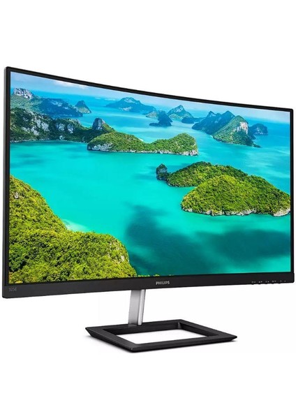 31.5 Phılıps 325E1C/00 4ms 75MHZ 1xvga 1xhdmı 1xdp 2k Wqhd 2560X1440 Flıcker-Free Freesync Yükseklik Ayarı Curved Siyah