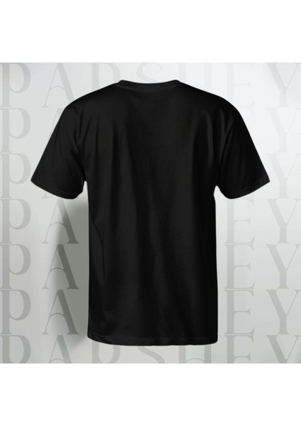 Valentine's Day Kalp Desenli Oversize T-Shirt Yarım Kollu Bisiklet Yaka Pamuk