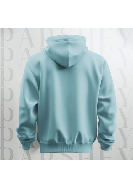 Stay Groovy Kalp Şekilli Baskılı Kapüşonlu Oversize Sweatshirt Hoodie Kalın Kumaş 3 Iplik Şardonlu