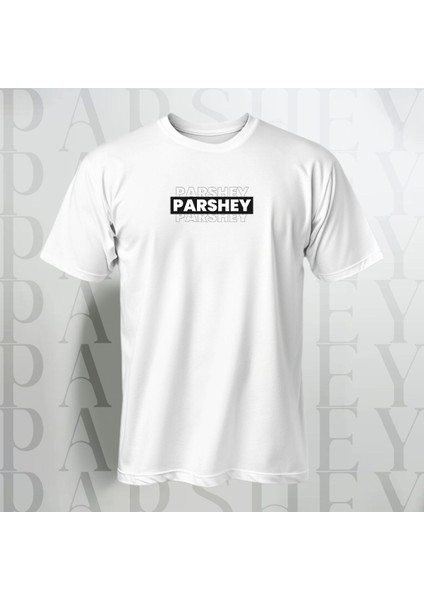 Göğüs Yazılı Yarım Kollu Bisiklet Yaka Pamuk Oversize T-Shirt