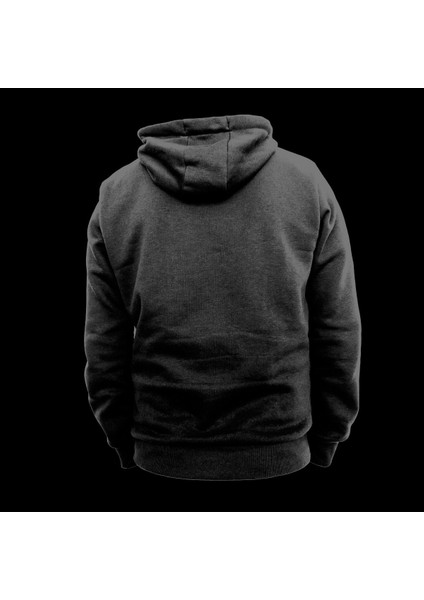 Don't Give Up Baskılı Kapüşonlu Sweatshirt Hoodie Kalın Kumaş 3 Iplik Şardonlu