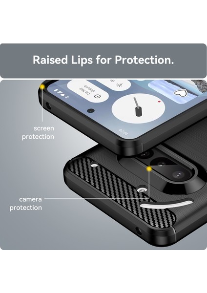 Nothing Phone 3A Kılıf, Darbeye Dayanıklı Koruyucu Telefon Kılıfı, Ince Yumuşak Tpu Çizilmeye Karşı Dayanıklı Arka Tampon Kapak Nothing Phone 3A (Yurt Dışından) indirimleri
