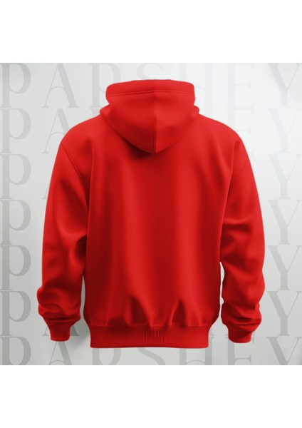 Happy Valentine's Day Kalp Desenli Kapüşonlu Oversize Sweatshirt Hoodie Kalın Kumaş 3 Iplik Şardonlu fiyatları