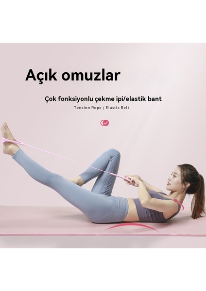 Ev Yoga Spor Silikon 35 Pound Halat Streç Halat (Yurt Dışından)