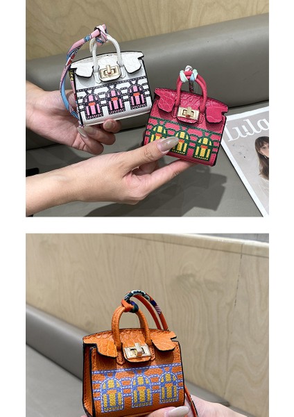 H Şekilli Mini Ev Sevimli Çanta Moda Süsleme Bozuk Para Cüzdanı (Yurt Dışından)