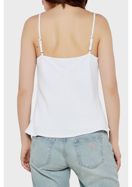 Caroline Regular Fit V Yaka Logolu Top W5GH58WGLD2 Bayan Top W5GH58 Wgld2 G011 fiyatları