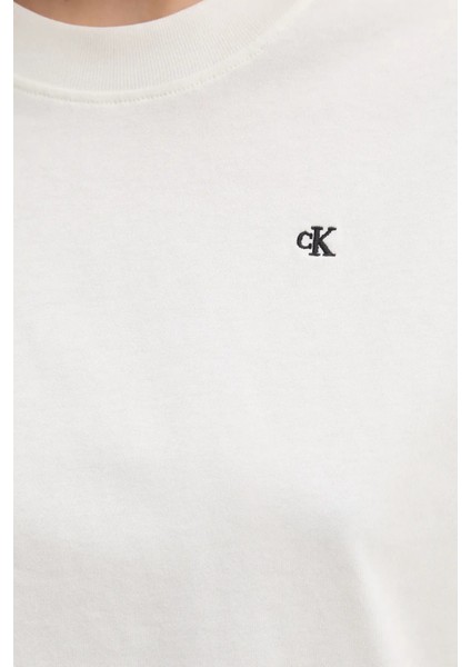 Pamuklu Logo Baskılı Regular Fit Bisiklet Yaka T Shirt J20J225238YAS Bayan T Shirt J20J225238 Yas indirimleri