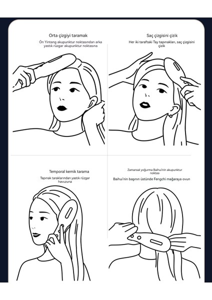 Lazer Saç Kafa Kırmızı Işık Saç Derisi Bakımı Saç Tarağı (Yurt Dışından) indirimleri