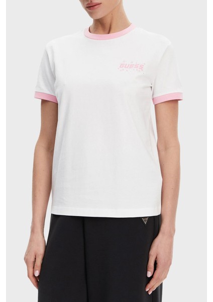Fresisa Pamuk Regular Fit Logolu T Shirt V5GI11I3Z14 Bayan T Shirt V5GI11 I3Z14 G011
