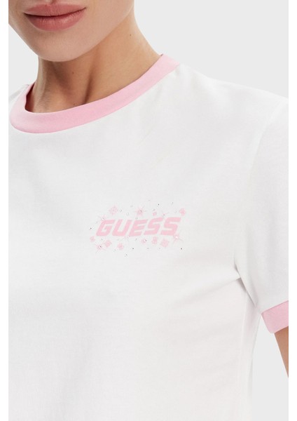 Fresisa Pamuk Regular Fit Logolu T Shirt V5GI11I3Z14 Bayan T Shirt V5GI11 I3Z14 G011
