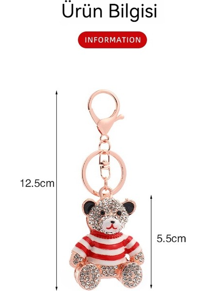 Bear Güzel Kolye Sevimli Bebek Anahtarlık (Yurt Dışından)