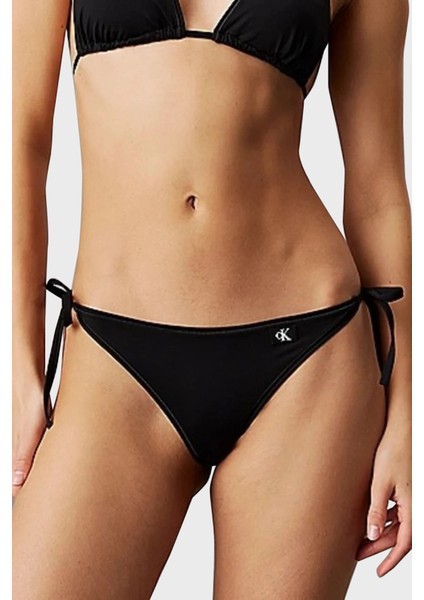 Logolu Bağlamalı Bikini Altı KW0KW02349BEH Bayan Bikini Altı KW0KW02349 Beh