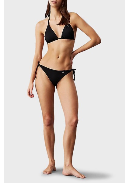Logolu Bağlamalı Bikini Altı KW0KW02349BEH Bayan Bikini Altı KW0KW02349 Beh