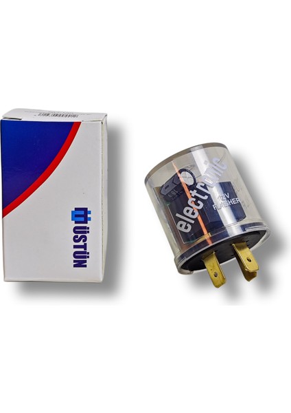 Üstün Flaşör 3 Terminal Elektromekanik Universal 12 Volt