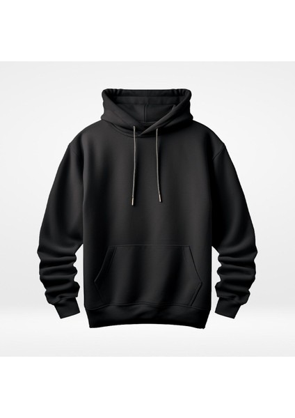 Stay Strong Never Give Up Baskılı Kapüşonlu Sweatshirt Hoodie Kalın Kumaş 3 Iplik Şardonlu modelleri