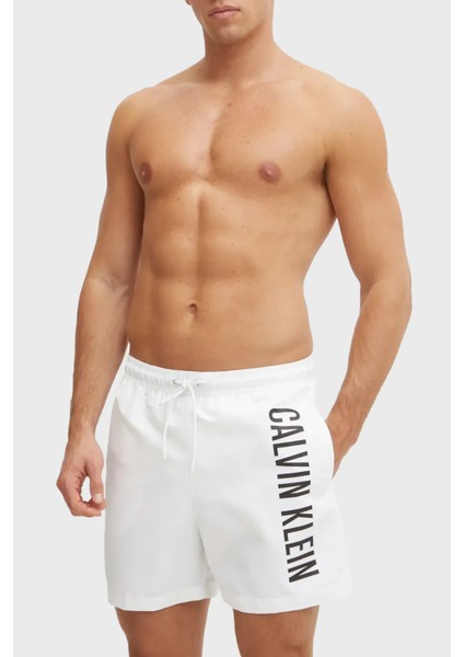 Logo Baskılı Regular Fit Lastikli Bel Mayo Short KM0KM01092YCD Erkek Mayo Short KM0KM01092 Ycd