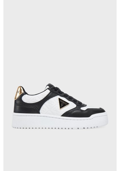 Miram6 4g Kabartmalı Logolu Sneaker Ayakkabı FLJMI6FAL12 Bayan Ayakkabı Fljmı6 FAL12 Blkbr
