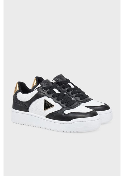 Miram6 4g Kabartmalı Logolu Sneaker Ayakkabı FLJMI6FAL12 Bayan Ayakkabı Fljmı6 FAL12 Blkbr