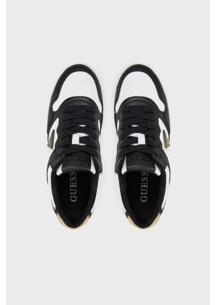 Miram6 4g Kabartmalı Logolu Sneaker Ayakkabı FLJMI6FAL12 Bayan Ayakkabı Fljmı6 FAL12 Blkbr
