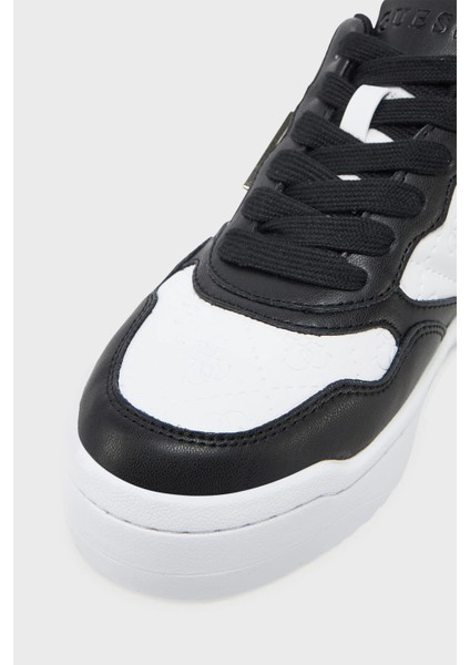Miram6 4g Kabartmalı Logolu Sneaker Ayakkabı FLJMI6FAL12 Bayan Ayakkabı Fljmı6 FAL12 Blkbr