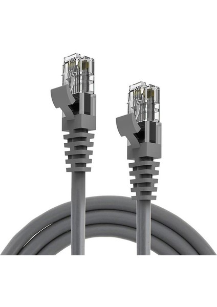 DNE-PCU03-C6-0500-GY Utp Cat6 Patch Kablo 26AWG Lszh Bakır 5mt Gri