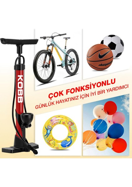 KB3848 87 Psı Analog Basınç Göstergeli Taşınabilir El Pompası
