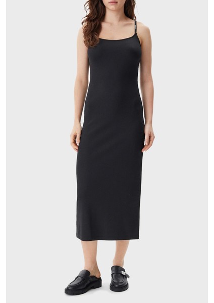Fitilli Streç Ince Askılı Slim Fit Midi Boy Elbise J20J225288BEH Bayan Elbise J20J225288 Beh
