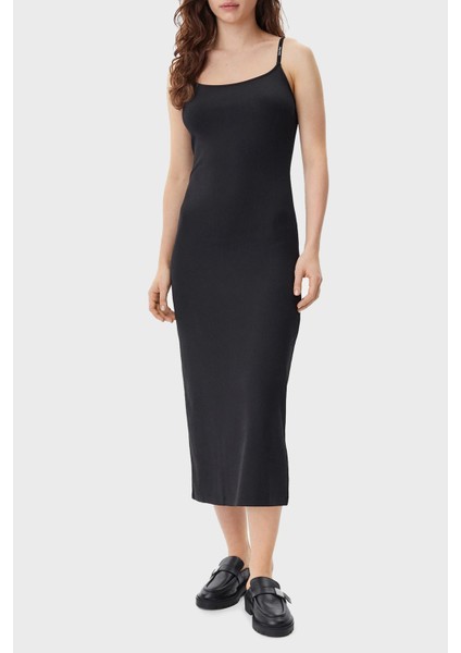 Fitilli Streç Ince Askılı Slim Fit Midi Boy Elbise J20J225288BEH Bayan Elbise J20J225288 Beh