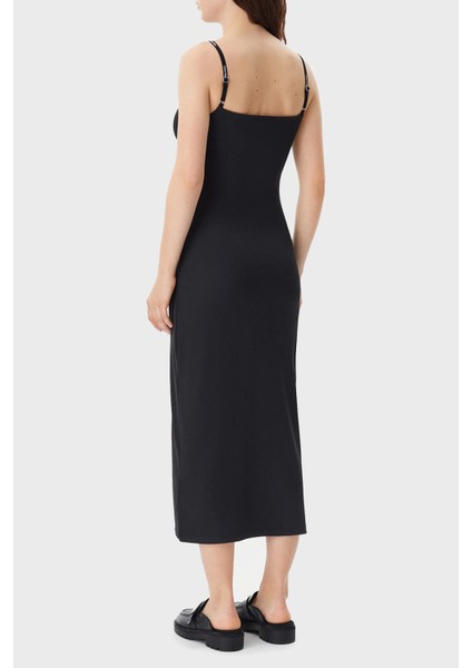 Fitilli Streç Ince Askılı Slim Fit Midi Boy Elbise J20J225288BEH Bayan Elbise J20J225288 Beh
