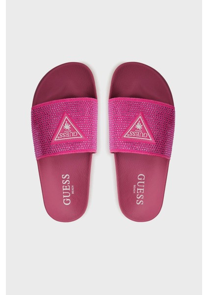 Beach Taşlı Üçgen Logolu Plaj Terlik E4GZ25BB00F Bayan Terlik E4GZ25 BB00F G4D6 indirimleri