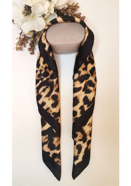 Siyah Leopar Fular